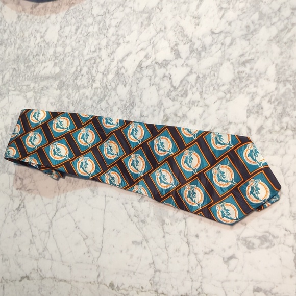 Vintage Used RM Sports Miami Dolphins Tie - Picture 8 of 8